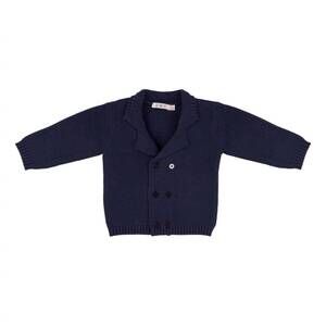 NEW EMC boy's knit cardigan in navy blue